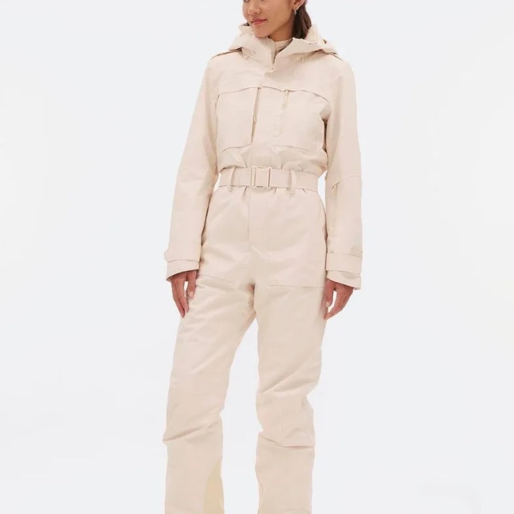 Oatmilk Halfdays Murphy Ski Suit with Waist Belt (Worn once)